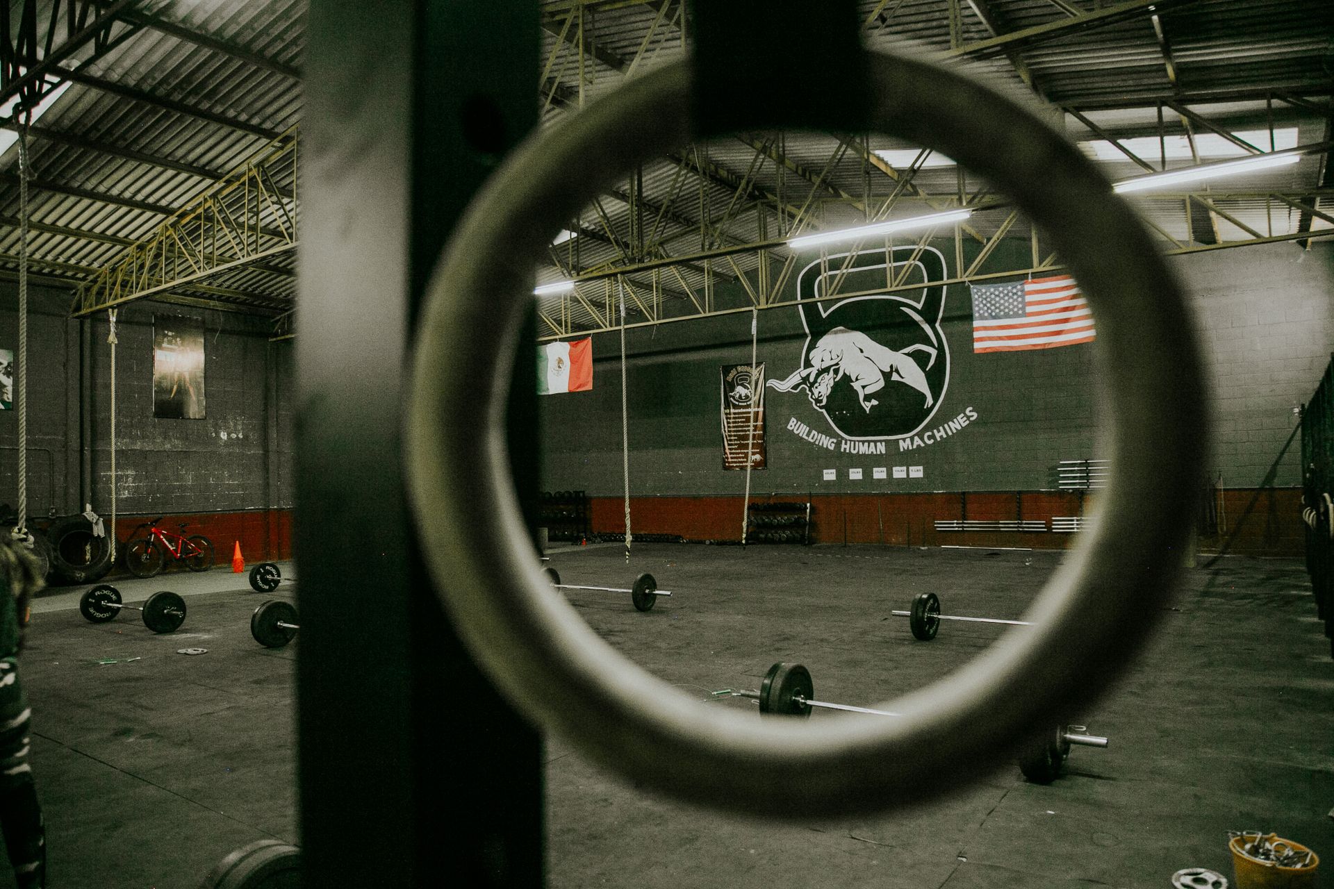 Empty training studio